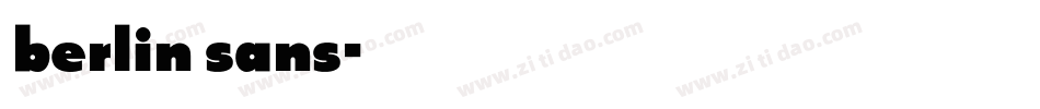 berlin sans字体转换